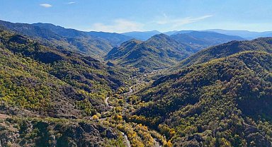 Kastamonu'da mest eden sonbahar manzaraları