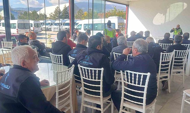 Şoförlere iş güvenliği eğitimi verildi
