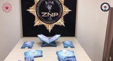 Zonguldak'ta şoke eden operasyon, 14 kilo uyuşturucuyu rahleye saklamışlar