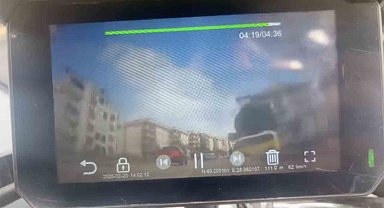 Bursa’da motosiklet sürücüsünün dikkati kazayı önledi