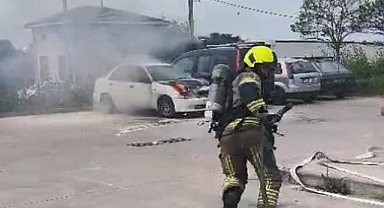 Bursa’da hastane otoparkında panik!