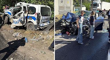 Freni patlayan tır 6 araca çarptı!