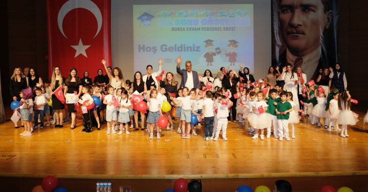 Bursa Yuvam Personel Kreşi’nde yıl sonu heyecanı