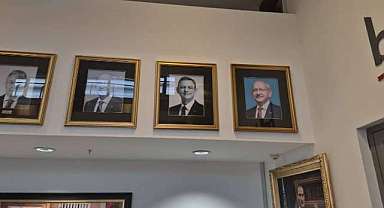 Kılıçdaroğlu’nun fotoğrafı tekrar asıldı