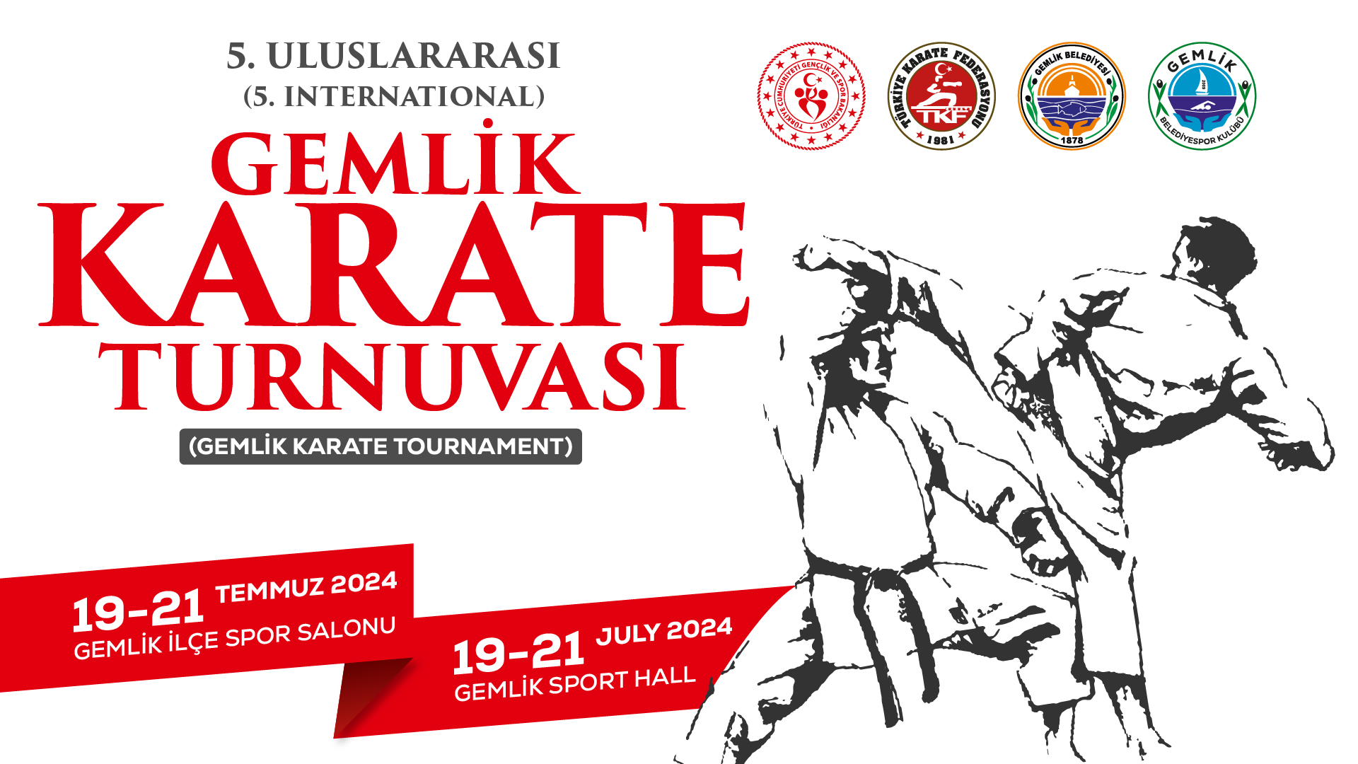 Spor şehri Gemlik'te karate şöleni