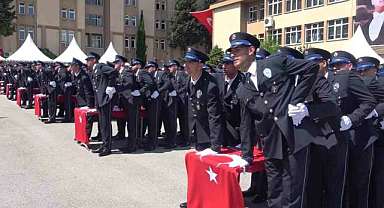 Bursa’da polis adaylarının mezuniyet coşkusu