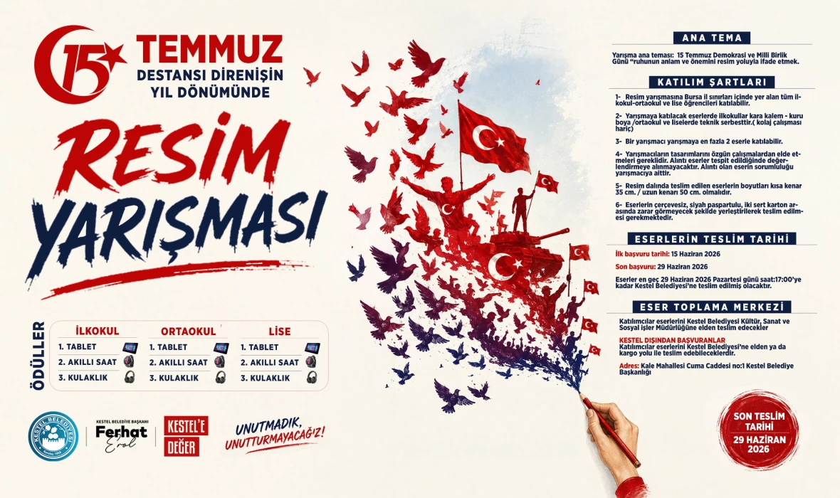 Kestel Belediyesi İle 15 Temmuz Ruhu Resimlerde Ya...