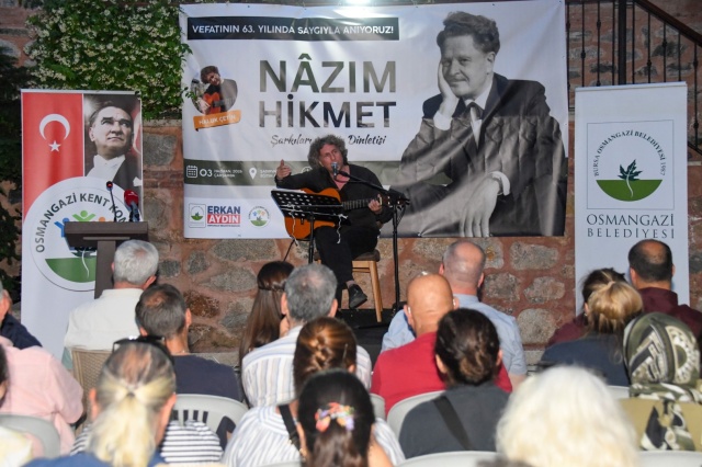 Nazım Hikmet Osmangazi’de Şiir ve Şarkılarla Anıldı