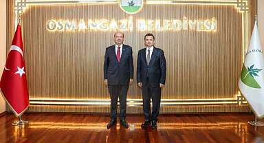 Başkan Erkan Aydın, KKTC 5. Cumhurbaşkanı Ersin Tatar’ı ağırladı
