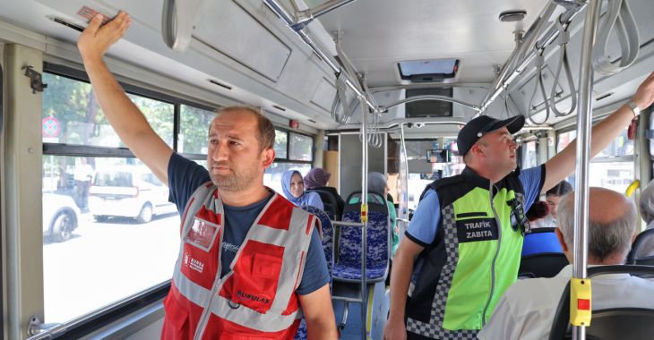 Büyükşehir'den toplu taşıma araçlarında klima denetimi