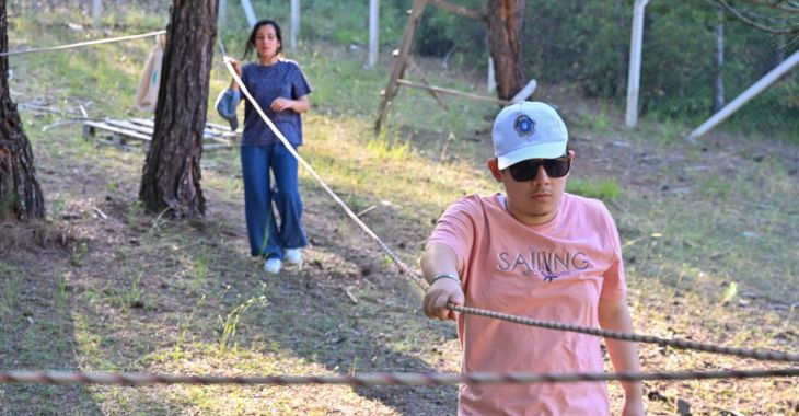 Büyükşehir'in gençlik kampında engeller aşıldı
