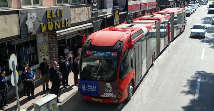 İnegöl'e metrobüs geliyor