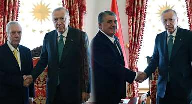 Derbi öncesi dikkat çeken görüşme: 4 büyüklerin başkanları Cumhurbaşkanı Erdoğan’la buluştu