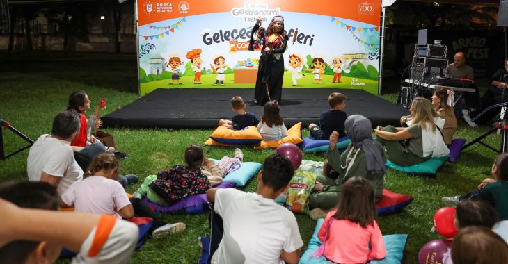 Festivalde çocuklar hem eğlendi hem spor yaptı