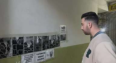 Fotoğraflarını tek tek duvara astı