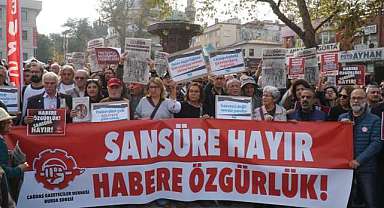 Bursa’daki gazetecilerden sansüre karşı ortak ses
