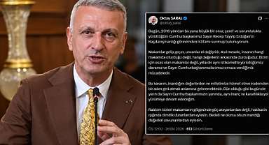 Oktay Saral'dan 'İstifa ettim' açıklaması...