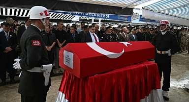 Şehit uzman çavuşa son görev